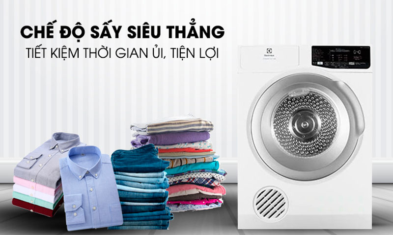 chế độ sấy siêu phẳng Electrolux