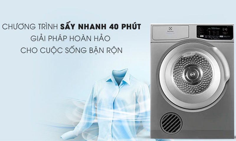 Chương trình sấy nhanh electrolux