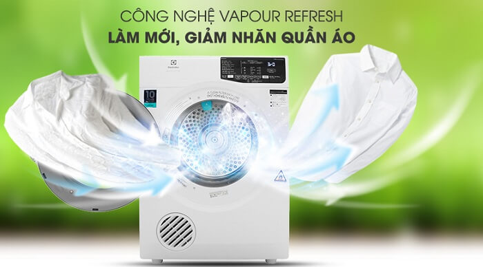 công nghệ làm mới giảm nhăn quần áo Electrolux