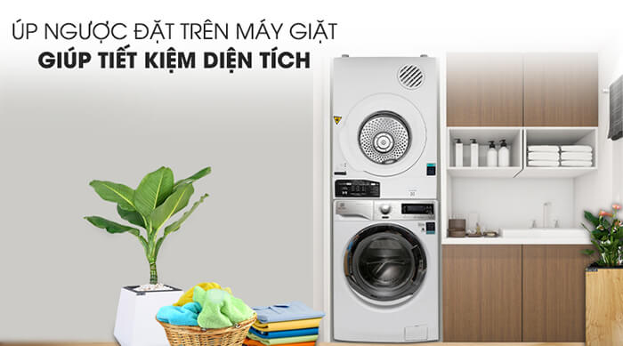 Úp ngược trên máy giặt Electrolux