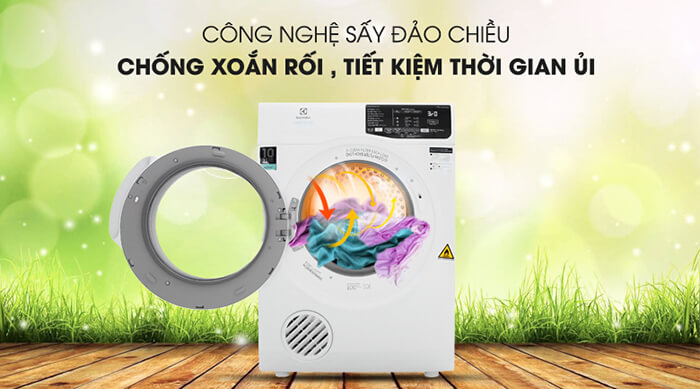 Công nghệ đảo chiều giảm nhăn quần áo Electrolux