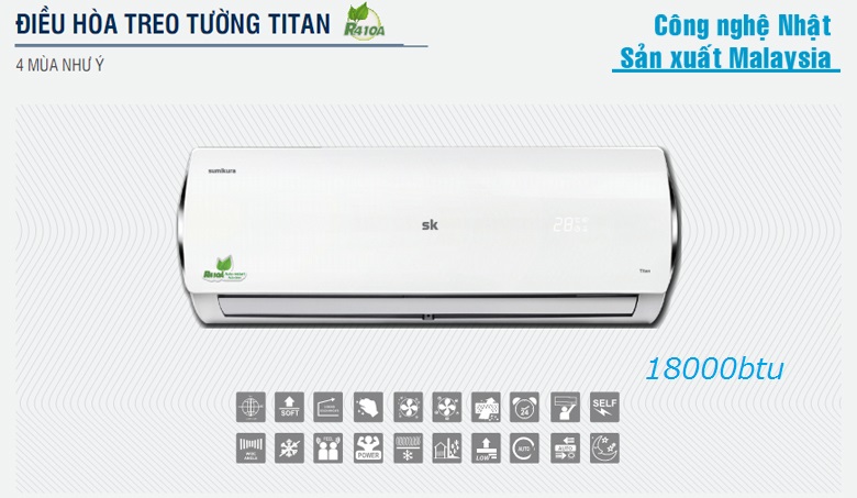 công suất 18000btu 1 chiều APS/APO-180 Titan 