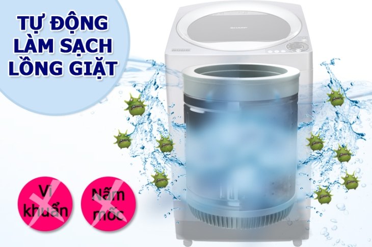 tự động vệ sinh lồng giặt