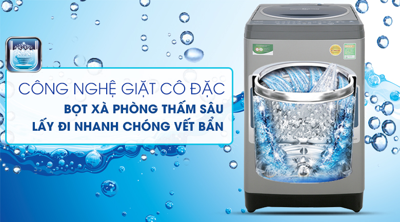 giặt cô đặc bọt khí