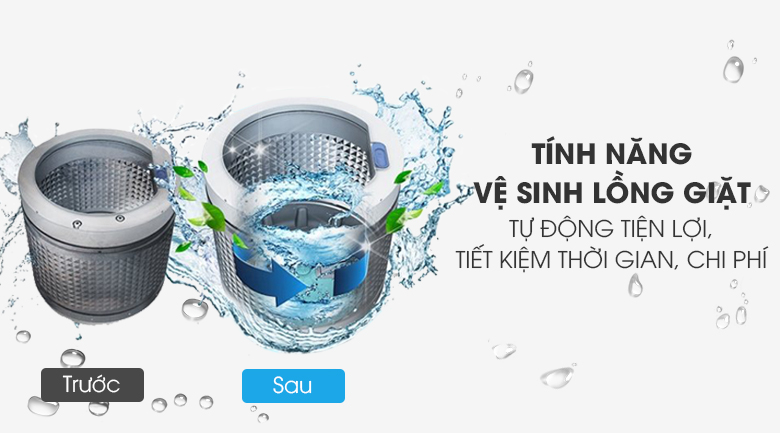 tự vệ sinh lồng giặt